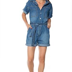 Denim short jumper